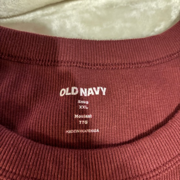 Old Navy cropped Women's Burgundy Tank Top - Picture 2 of 2